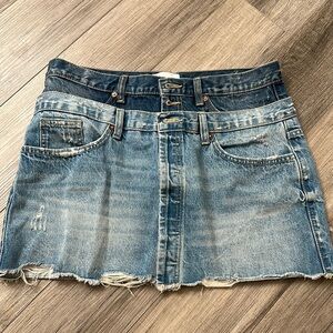 ZARA Denim Mini Skirt